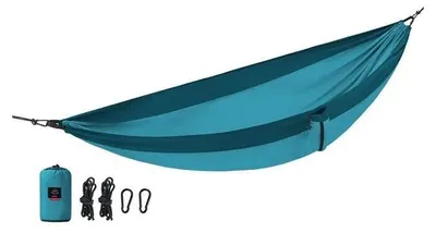Produktbild von Naturehike Ultraleichte Schaukelhängematte aus blauem TPU mit Karabinern und Gurten - trägt bis zu 180kg, ideal für den Außen- und Innenbereich