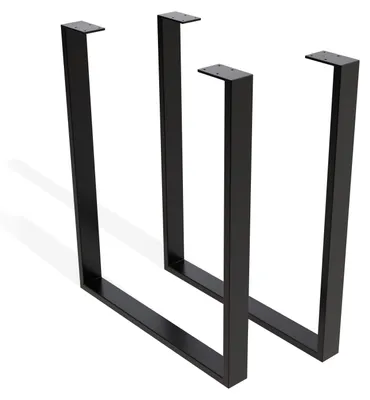 Produktbild von 1xPaar sossai Tischkufen in Schwarz 60x72cm TKW0