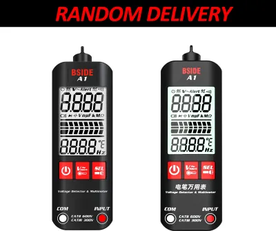 Obrázek produktu pro BSIDE A1 Mini multimetr LCD Digitální tester Detektor napětí 2000 čítačů DC/AC napětí Frekvence Odpor NCV Nepřetržitost Živý vodič Neutrální vodič