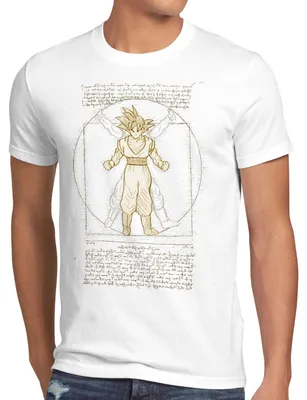 Produktbild von style3 Vitruvianischer Son-Goku Herren T-Shirt vinci gt z roshi vegeta