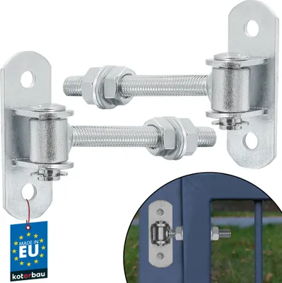Produktbild von KOTARBAU® 2er Set Einstellbares Torscharnier M12 Die Perfekte Lösung für jede Toranlage Torangel Verzinkt Regulierbar