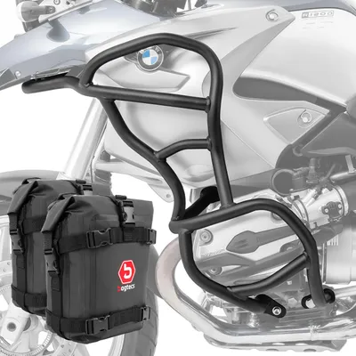 Produktbild von Set Sturzbügel + Taschen für BMW R 1200 GS 04-07 Motoguard KT59 schwar