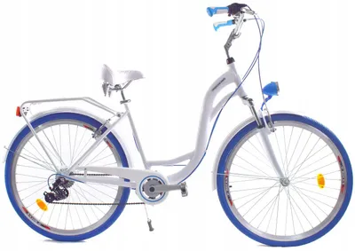 Zdjęcie produktu dla Rower Dallas City Alu 26" 7spd - biały z niebieskim