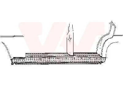 Produktbild von VAN WEZEL 3003.01 Schweller Reparaturblech Einstiegblech Links Außen passend für MERCEDES-BENZ /8 (W115) Limousine /8 (W114) Limousine