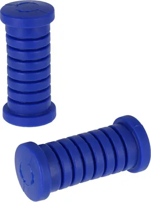 Produktbild von Set: 2x Fußrastengummi quergerippt in Blau - für Simson S51, S50, Schwalbe KR51, SR4
