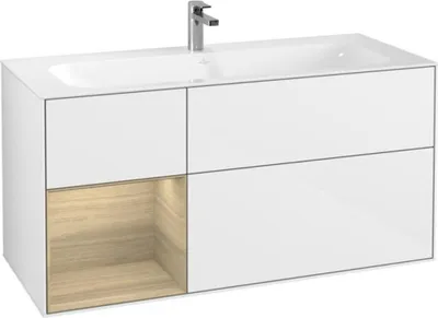 Produktbild von V&B Waschtischunterschrank Finion 119,6x59,1cm, Reg li Oa ven, glo wh. Lac