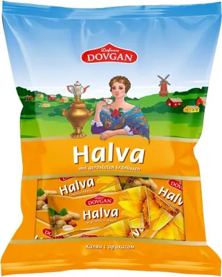 Produktbild von DOVGAN Halva mit gerösteten Erdnüssen 250g