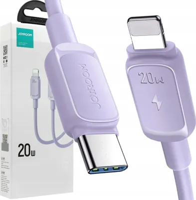 Image de Kabel Joyroom Multi-Color Series A14 Usb-C / Lightning 20W 1.2 M - Fioletowy