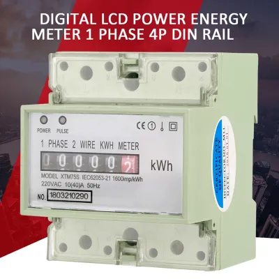 Produktbild von KWh-Zähler,1-Phasen-Elektrizitätszähler,Din-Rail-Elektrizitätszähler,Din-Rail-Energiezähler,Elektronischer KWh-Zähler,1-Phasen-Din-Rail-Energiezähler