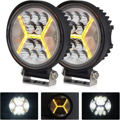 Productafbeelding van LED Werklampen - Extra Verlichting - Offroad Gebruik - Spot en Flood Combo - 2 Stuks - Wit