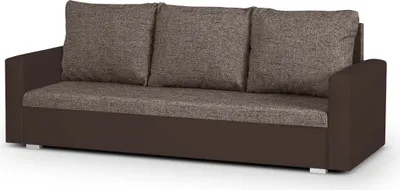 Produktbild von 3-Sitzer-Sofa mit Schlaffunktion HUBERT - Braun/Bronze