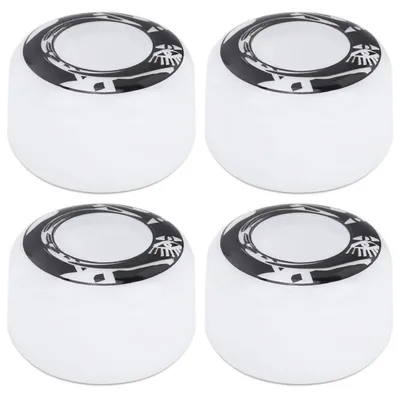 Immagine prodotto di Ruote per skateboard da 54 mm, durezza 75-85A, inPoliuretanobianco con motivo, confezione da 4 pezzi
