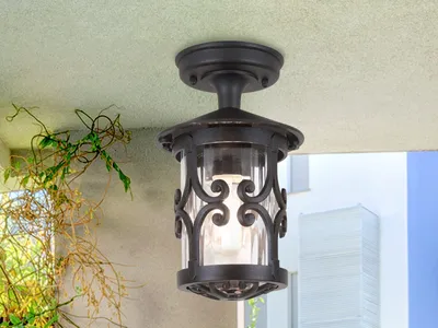 Immagine prodotto di Lampada da esterno Hereford 1xE27 nera Elstead BL13A-BLACK