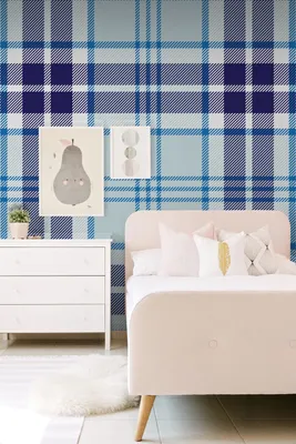 Produktbild von Coloray Fototapete 360x250 cm Latextapete Magicstick - Tartan Plaid
