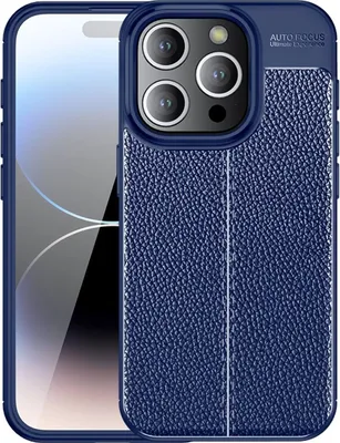 Produktbild von König Design Hülle kompatibel mit Apple iPhone 15 Pro Max Kunststoff Soft Handyhülle - Handy Case Blau