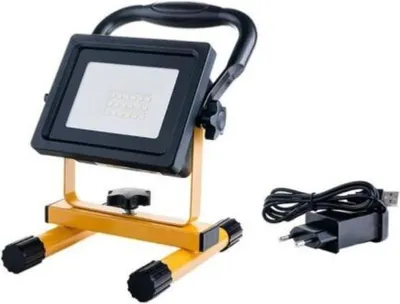 Produktbild von Wiederaufladbarer LED-Flutlichtstrahler 20W Tragbar IP44 GELB - Kaltweiß 6000K - 8000K