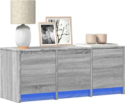 Produktbild von Maison Exclusive - TV-Schrank LED Grau Sonoma 97x34x40 cm Holzwerkstoff