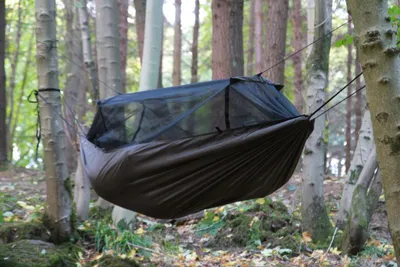Produktbild von DD Hammocks DD Frontline coyote braun atmungsaktive Reisehängematte mit Moskitonetz Hängematte