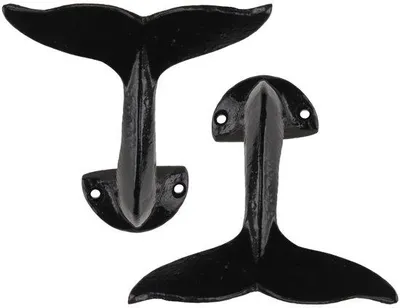 Image de Tringle à linge en fer forgé pour l'extérieur, lot de 2, noir