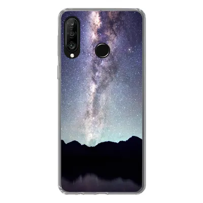 Produktbild von MuchoWow® Handyhülle Schutzhülle Hülle für Huawei P30 Lite Universum - Galaxie - Sternenhimmel - Jungen - Mädchen - Kinder Silikon Softcase Handy Hülle - Handyhülle