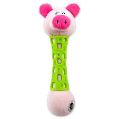 Produktbild von BeFun Schwein Plüschspielzeug mit TPR-Gummi für Welpen 17cm