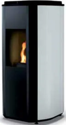 Produktbild von Holzpelletofen 5,5kw weiß/schwarz - Supra MAEL5BLANC