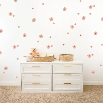 Produktbild von Wandsticker für Kinderzimmer mit 86 Blumen