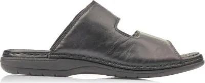 Zdjęcie produktu dla Rieker Mules - Black Smooth Leather Rozmiar: 40 Normal