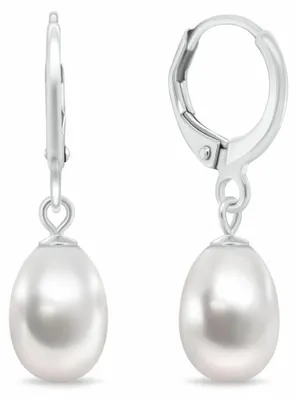 Produktbild von Elegante Silberohrringe mit echter Perle EA1199W