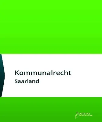 Produktbild von Kommunalrecht Saarland