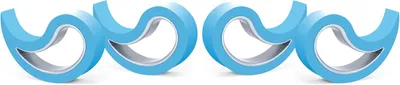 Produktbild von Stoppi, Fensterstopper, Türstopper, Türkeil, Türhaken, Fensterklemme, 4er-Set (erhältlich in 14 Farben) (hellblau)