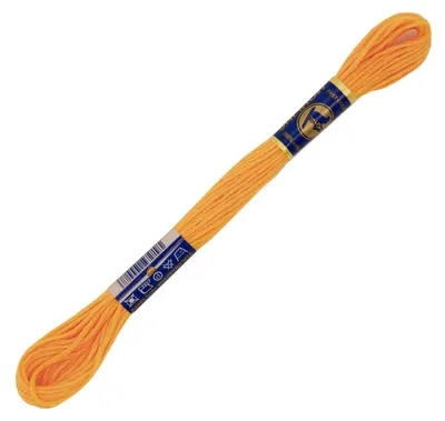 Produktbild von 1 Docke Stickgarn 2g / Sticktwist 100 % Baumwolle Stickerei Farbwahl Auswahl 1, Farbe :1282 hellorange