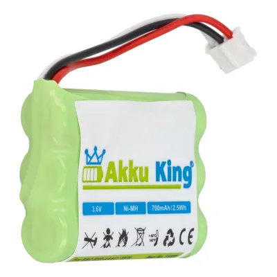 Produktbild von Akku-King 20108088, Akku, Bang u. Olufsen M6000, Beocom 6000, Beocom M6000, 3HR-AAAU, 70AAAH3BMXZ, T373, CS-BEC600CL, Grün, Nickel-Metallhydrid (NiMH), 700 mAh, 3,6 V