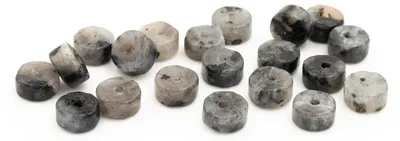 Produktbild von Vintageparts Heishi Perlen Labradorit 4 x 2 mm, 20 Stück