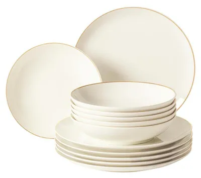 Produktbild von Seltmann Weiden Savona Tafelservice 12-teilig Goldlinie