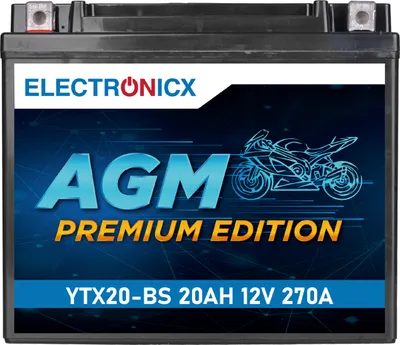 Immagine prodotto di Batteria per moto Electronicx YTX20-BS AGM 12 V 20 Ah 270 A ▶ Senza manutenzione  Moto