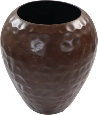 Produktbild von HSM Collection-Vase Rustikal-ø45x55-Braun-Metall