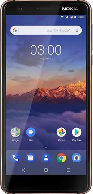 Zdjęcie produktu dla Nokia 3/1, 13,2 cm (5.2"), 2 GB, 16 GB, 13 MP, Android 8.0, Niebieski, Miedź