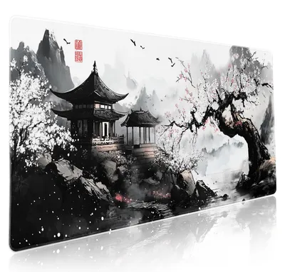 Gaming-Mauspad XXL 90x40 cm, rutschfest, genähte Kanten