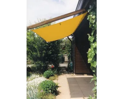 Produktbild von Sonnensegel Rechteck gerade gelb mit Regenschutz 150x280 cm