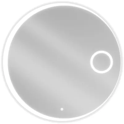 Obrázek produktu pro Mexen Ella podsvícené koupelnové zrcadlo s kosmetickým zrcátkem, Kulaté 90 cm, LED 6000K, ventilátor - 9811-090-090-611-00