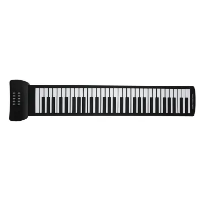 Produktbild von Pianino ręczne, 61-klawiszowe pianino zwijane, pianino klawiszowe, elektroniczne pianino składane, pianino silikonowe, pianino akumulatorowe