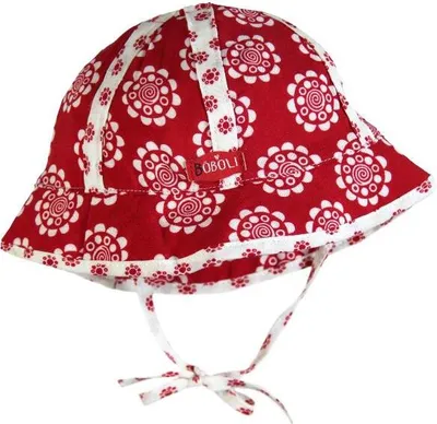 Produktbild von Bóboli Mädchen Sonnenhut Blumen rot XXS (42 cm)