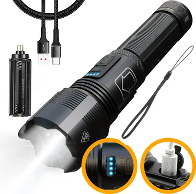 Obrázok produktu pre Extralink LED Svietidlo 1000 lm 500 m s Akumulátorom 18650 USB IPX6