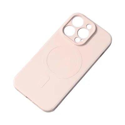 Immagine prodotto di Custodia in silicone MagSafe compatibile con iPhone 15 Plus Rosa