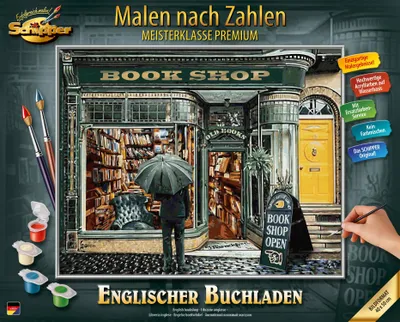 Produktbild von Schipper Malen nach Zahlen Master Class Premium 40x50cm Englischer Buchladen 609130897