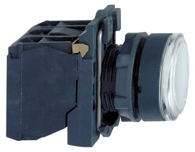 Produktbild von Schneider Electric XB5, Weiß, 24 V, 50 - 60 Hz, 10 A, 30 mm, 57 mm