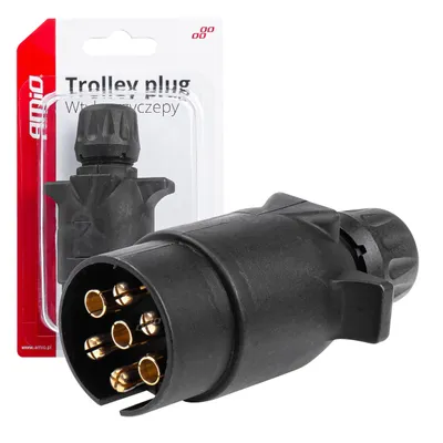 Image de Fiche de remorque 7-PIN AMIO-03216 pour attelage de voiture 12V/24V