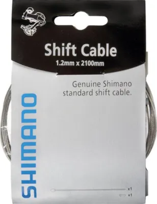 Image de SHIMANO Câble de transmission - CABLE 1,2x2100 mm - argenté