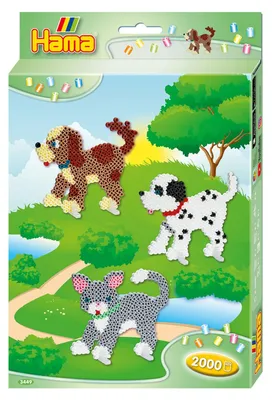 Immagine prodotto di Hama ferro su perline midi "Cani e gatti" confezione regalo
